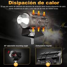 4 Pcs LED Motocicleta Luz Auxiliar Externa Super Brillante Potente Modificado Motocicleta Foco