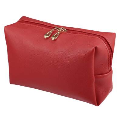 1 Pc Makeup Bag, Travel Cosmetic Bag Waterproof PU Leather Case Makeup Bag For Women