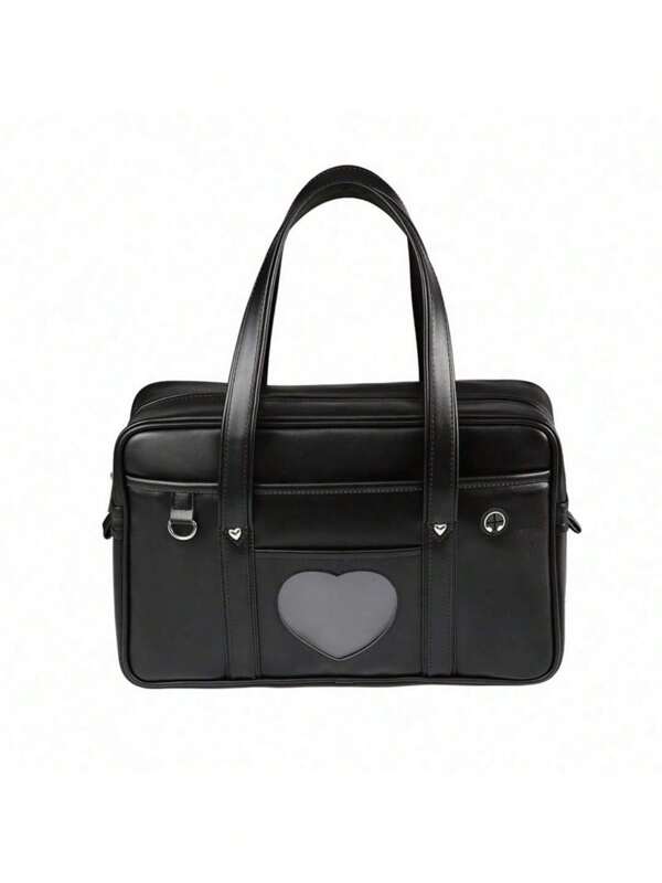 Bolso de hombro de PU estilo casual japonés, bolso escolar para estudiantes de secundaria, bolso de anime tipo uniforme, bolso de mano para mujeres