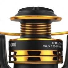 BILLINGS Spinning Fishing Reel For Saltwater Freshwater,1000-7000 Series Spinning Reel,Fold Rocker Left/Right Interchangeable,10KG Max Drag,Metal Spool,5.2:1 Gear Ratio