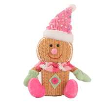 Novo Papai Noel Brilhante em Forma de Homem-Biscoito de Gengibre para Decoração de Festas, Enfeite Transfronteiriço para Casa, Decoração de Natal, Decoração de Quarto, Natal, Inverno, Decorações de Natal, Presentes de Natal, Decoração de Natal