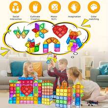 30/50/100pcs Magnetic Building Blocks Toys, Improve Hands-On Ability And Creativity, Educational Puzzle For Teens, Random Colors Suitable For Birthday, Christmas, Halloween Gifts - Multicolor - View 7