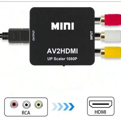 Convertidor RCA AV a HDTV | 1080p | Audio y Video a Pantalla HDTV