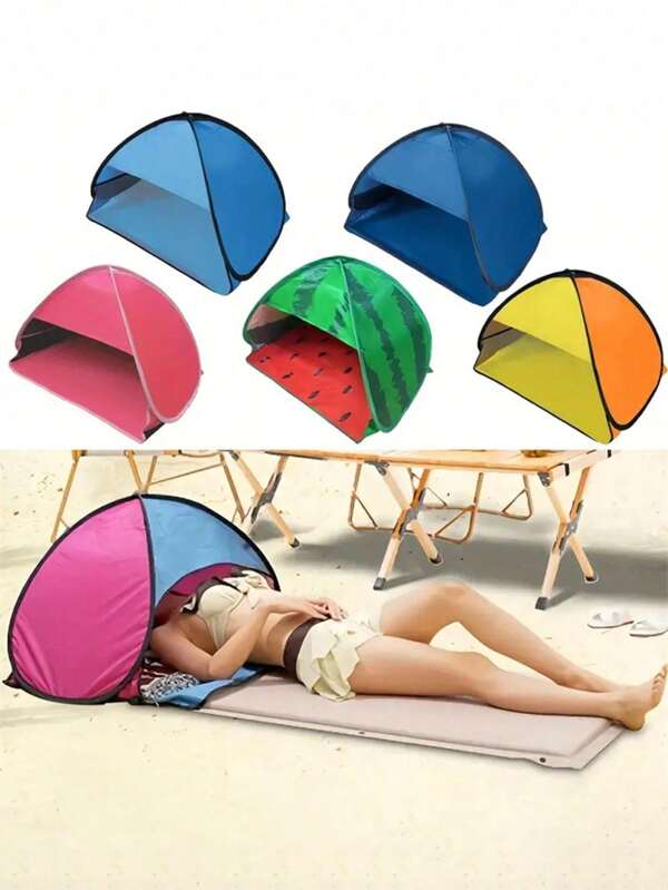1Pc 70 * 50 * 45cm Mini Pop Up Sunshade Tent Beach Head Tent Windproof, Warm, Sunshade, Sunscreen