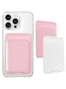 حامل بطاقة هاتف محمول - حامل بطاقة محدد للهاتف متوافق مع هواتف آيفون والأندرويد، محفظة صغيرة على شكل محفظة لحمل البطاقات للنساء، محفظة نقود، محفظة ماجسيف، محفظة بطاقات