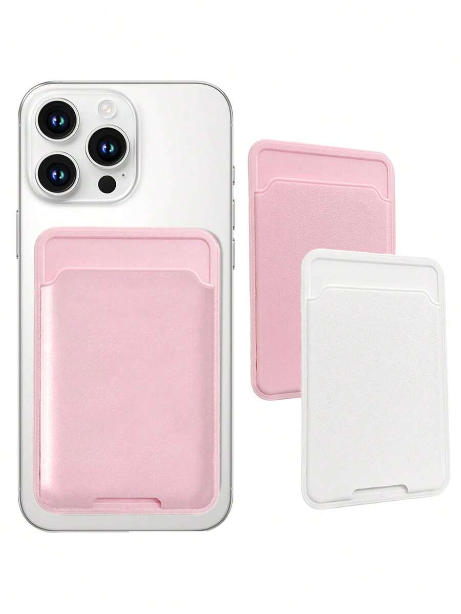 حامل بطاقة هاتف محمول - حامل بطاقة محدد للهاتف متوافق مع هواتف آيفون والأندرويد، محفظة صغيرة على شكل محفظة لحمل البطاقات للنساء، محفظة نقود، محفظة ماجسيف، محفظة بطاقات