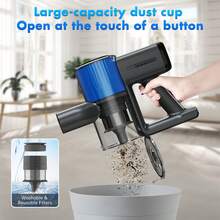 无线吸尘器 38KPA 强力无刷直立式吸尘器 适用于地毯宠物毛发硬木智能家居清洗汽车配件 - 美規A型插(110-127V) - 查看 8