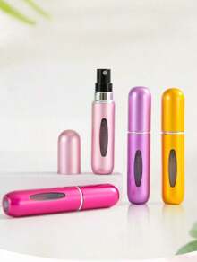 5Pcs/3Pcs/1Pc 5ML Perfume Bottle Perfume Refillable Bottle,Refillable Perfume Atomizer Bottle,Perfume Travel Spray Bottling Dispenser,Mini Portable Empty Liquid Container ,Travel Essentials ,Travel Organizer For Beach ,Summer Vacation Back To School - Multicolor - View 4