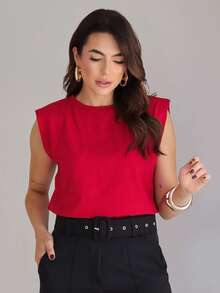 Women Tank Tops & Camis - Red - View 7