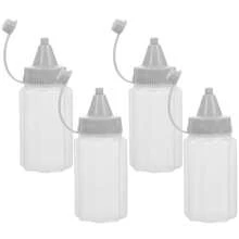 4/2件装酱料挤压瓶便携式迷你塑料调味盒沙拉酱容器果酱烧烤香料罐厨房工具 - 彩色 - 查看 8