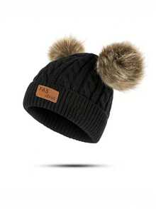 1 件婴儿透气冬季帽子柔软针织帽适合居家和旅行 - 彩色 - 查看 53