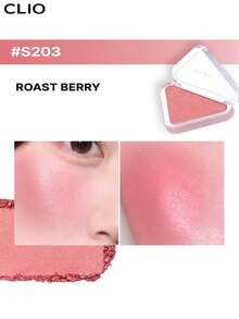 Clio K-Beauty Essential 腮紅 - TAP 粉末腮紅，細緻粉末質地，滑順配方，自然霧面與珍珠光澤，亮麗光彩，易於上妝，不油膩，方便攜行，易暈染，適用於唇部與臉頰彩妝，韓系妝容風格 - S203 ROAST BERRY - 查看 2