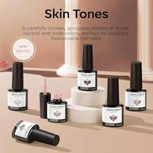 Cat Eye Gel Nail Polish Set, 6 Colors 9D Glassy Cat Eye Glitter Gel Polish Black Red Purple Blue Silver Brown Nail Polish All Seasons With Magnet Soak Off Led DIY Salon Gift-842643 - A-1Tự nhiên tỏa sáng - Xem 6