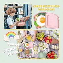 Sandwich-Behälter, Lunchbox Sandwich-Behälter Kunststoff Toast-förmige Lebensmittelaufbewahrung Sandwich-Box mit Deckel, wiederverwendbar, mikrowellen- und spülmaschinenfest