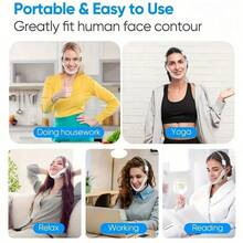 Electric V-Shaped Face Lifting Mask For Wrinkle Removal Suitable For Professional Massage Devices Lifting & Firming Massager - White - View 11