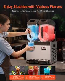 Máquina comercial para hacer granizados, batidos y bebidas congeladas con tanque de 12 L x 2 pulgadas - Tipo de Enchufe A USA (110-127V) - Ver 3