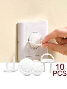 5/10pcs Standard Socket Covers, British Plug Socket Covers, Safety Power Socket Covers, Prevent Electric Shock, Protect British Standard Power Socket