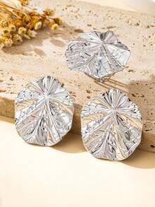 Women's Jewelry Set, Ring + Lotus Leaf Earrings - Lotus Leaf Ring + Earring Set - View 11