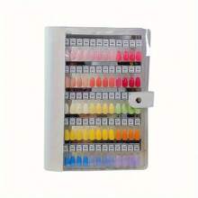 Magnetic Nail Swatches Book Color Testing Detachable Nail Tip Acrylic Gradient Color Display Booklet Adetachable Manicure Display - Multicolor - View 8