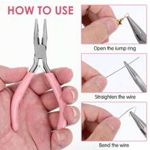 DIY Jewelry Making Tool Kit, Ring Opener Pliers, Jewelry Pointed Nose Pliers, Jewelry Making And Repair Tools, Precision Jewelry Clamp, Jewelry Making Set