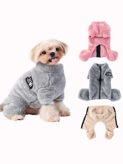 Pet Clothes, Pet Jacket, Warm Dog Jumpsuit, Suitable For Medium And Small Dogs