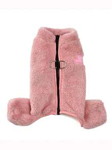 PETSIN 宠物衣服，宠物外套，小型犬保暖抓绒连体衣，适合冬季穿着 - 彩色 - 查看 13