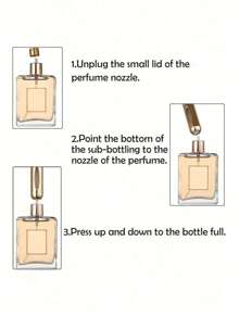 CALINNL 5Pcs/3Pcs/1Pc 5ML Perfume Refillable Bottle,Perfume Bottle Refillable Perfume Atomizer Bottle,Perfume Travel Spray Bottling Dispenser,Mini Portable Empty Liquid Container ,Travel Essentials ,Travel Organizer For Beach ,Summer Vacation Back To School