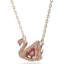 Swarovski 施华洛世奇 SWAN 125 周年纪念版红色闪光天鹅吊坠项链，母亲节、圣诞节、女友、生日礼物，女士时尚项链 - 紅色 - 查看 6