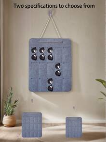 1pc/2pcs Sunglasses Storage Organizer Behind The Door, Wall Mounted Felt Glasses Storage Bag, Hanging Closet Eyeglasses Storage Holder, Eyewear Display Rack(Two Colors To Choose From)