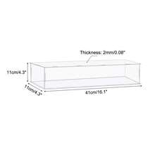 Clear Display Case, Acrylic Box Assemble Dustproof Box Showcase For Collectibles, Crafts - Clear 16.1x4.3x4.3 Inch - View 2