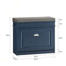 SoBuy Shoe Cabinet FSR82-K-W - 藍色 - 查看 3