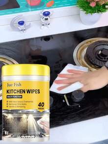 JUE FISH 100ml Kitchen Grease Foam Cleaner, Degreaser For Oven, Stove, Exhaust Pipe, Wall And Kitchenware - Multicolor - View 2