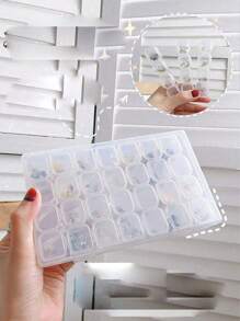 56/28/12 Compartment Transparent Storage Box, Multi-Functional Detachable Jewelry Box, Multi-Layer Dust-Proof Storage Box, PP Material, Large Capacity Jewelry Organizer Box, Movable Portable Jewelry Holder, Suitable For Rings, Earrings, Necklaces, Nail Art, Paper Clips, Minimalist Style Storage Box, Suitable For Halloween, Christmas, Birthday Gifts, Back To School, Bedroom Decor, Home Decor, Autumn Decor For Women Storage Organizer Travel Holiday Essential Fall Decor Autumn Halloween