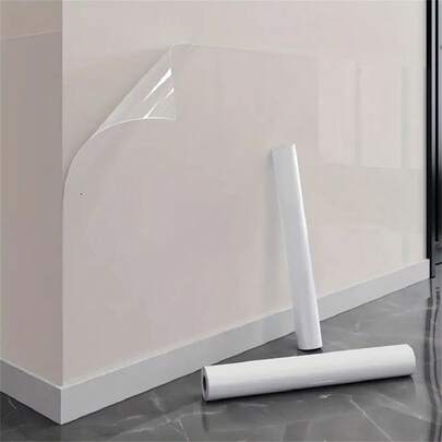 1 rollo de película protectora transparente para encimeras, resistente al agua, al aceite y al calor (450°F), autoadhesiva para cubrir cocinas, gabinetes, mesas, superficies de mármol, papel tapiz, pegatinas de pared para decoración de habitaciones, salas de estar