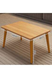 Bay Window Coffee Table, Living Room Coffee Table, Side Table, Wooden Coffee Table, Multifunctional Coffee Table For The Balcony Next To The Window, Suitable For Living Room And Bedroom - 胡桃木色 - 查看 2