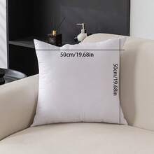 1pc Ultra Soft & Comfortable Square Throw Pillow - Ergonomic Neck & Back Support, Plush & Luxurious, Suitable For Bedroom, Living Room, Hotel Use - Single, High Elasticity, Luxury Style