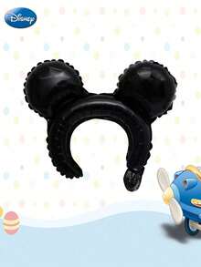 Disney 2pcs Officially Licensed Mickey Minnie Hairband Shape Balloon Cosplay Dress Up Cartoon Character Birthday Party Supplies Graduation Dinner Theme Banquet Decoration Photo Supplies Christmas Halloween Gifts - Black - View 4