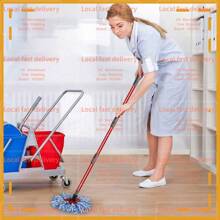 Local Devery-YOUBEI-Qulable Spin Mop Replacement Handle - Mop Stick Compatible With O-Cedar Spin Mop, 4-Section 30" To 58" Mop Handle Replacement Stick, EasyWring Mop Handle For Floor Cleaning(Mop Head&Base Not Include) - 紅色 - 查看 4