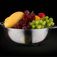 1 peça/3 peças, Malha de Filtração de Água em Aço Inoxidável, Cesta de Filtração de Água de Cozinha Durável, Adequada para Frutas, Vegetais, Massas, Etc., Drenagem de Cozinha, Lavagem de Vegetais, Lavagem de Frutas, Seguro para Máquinas de Lavar Louça de Uso Pesado