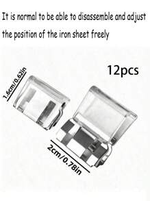 4/12pcs Shorten The Pants Legs With Invisible Fixing Clips, Prevent Dragging At The Bottom Of The Pants Legs, Hide The Buckle Leg Closure Device Without Seams, Prevent Pants Legs From Dragging The Floor, Suitable For Jeans And Pants, Waterproof, Portable