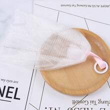 1pc Japanese Pull Ring Foaming Net Facial Cleanser Bubble Net, Cleansing Handmade Soap Soap Soap Foam, Foam Net, Bubble Bag