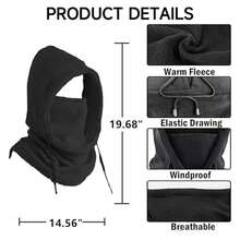 1pc Thick Windproof Neck Warmer Ski Mask, Unisex Outdoor Cycling Face Cover, Thermal Neck Gaiter For Autumn/Winter