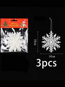 Handmade White Snowflake Decorations, Christmas Hanging Snowflakes With String, For Winter Christmas Tree Decor, Craft Snowflakes Home Decor Christmas Decorations Room Decor