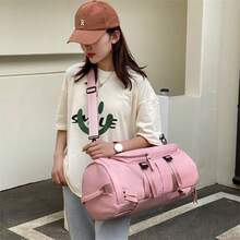 New Large Capacity Travel Bag Fashionable Simple Leisure Sports Fitness Bag Yoga Bag Multifunctional Shoulder Bag For Men And Women - 藍色 - 查看 10