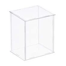 Clear Display Case, Acrylic Box Assemble Dustproof Box Showcase For Collectibles, Crafts - Clear 9.8x5.9x11.8inch - View 1