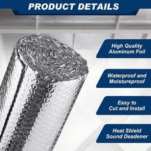 60cm X 5m Radiator Heat Reflective Insulating Foil  Radiator Pad UK - Silver - View 10