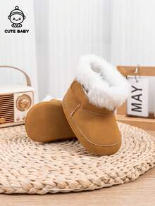 婴儿冬季时尚加厚保暖靴毛绒雪地靴