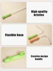 Effiziente Reinigungsbürste mit Strohborsten und kreativem Seepferdchen-Griff - wiederverwendbares Küchenhelfer, kleine lange Bürsten, perfekt zum Reinigen von Glas, Silikon, Metallstrohhalmen, Reinigungswerkzeuge sind für den Haushalt unerlässlich, Reinigungsbürste mit langem Griff, perfekt für die tägliche Reinigung zuhause, zum Reinigen von Gläsern und Strohhalmen in Schule, Zuhause, Küche, für Partys