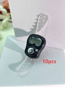 迷你电子手指计数器/环形手动计数器，手压式人流量计数器，随机颜色Tasbih，小巧可爱，使用方便，适用于编织，祈祷计数等。