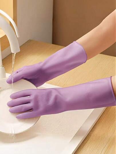 厨房洗碗手套 - 可重复使用的家用清洁手套，灵活耐用，多用途清洁手套，非常适合厨房、浴室、洗衣房